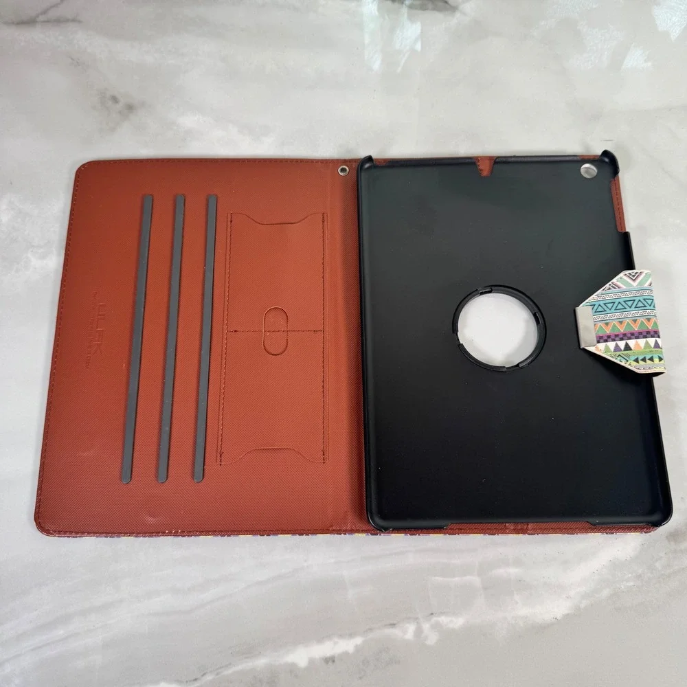 ULAK iPad Case Shockproof Geometric Tribal Pattern 9.5